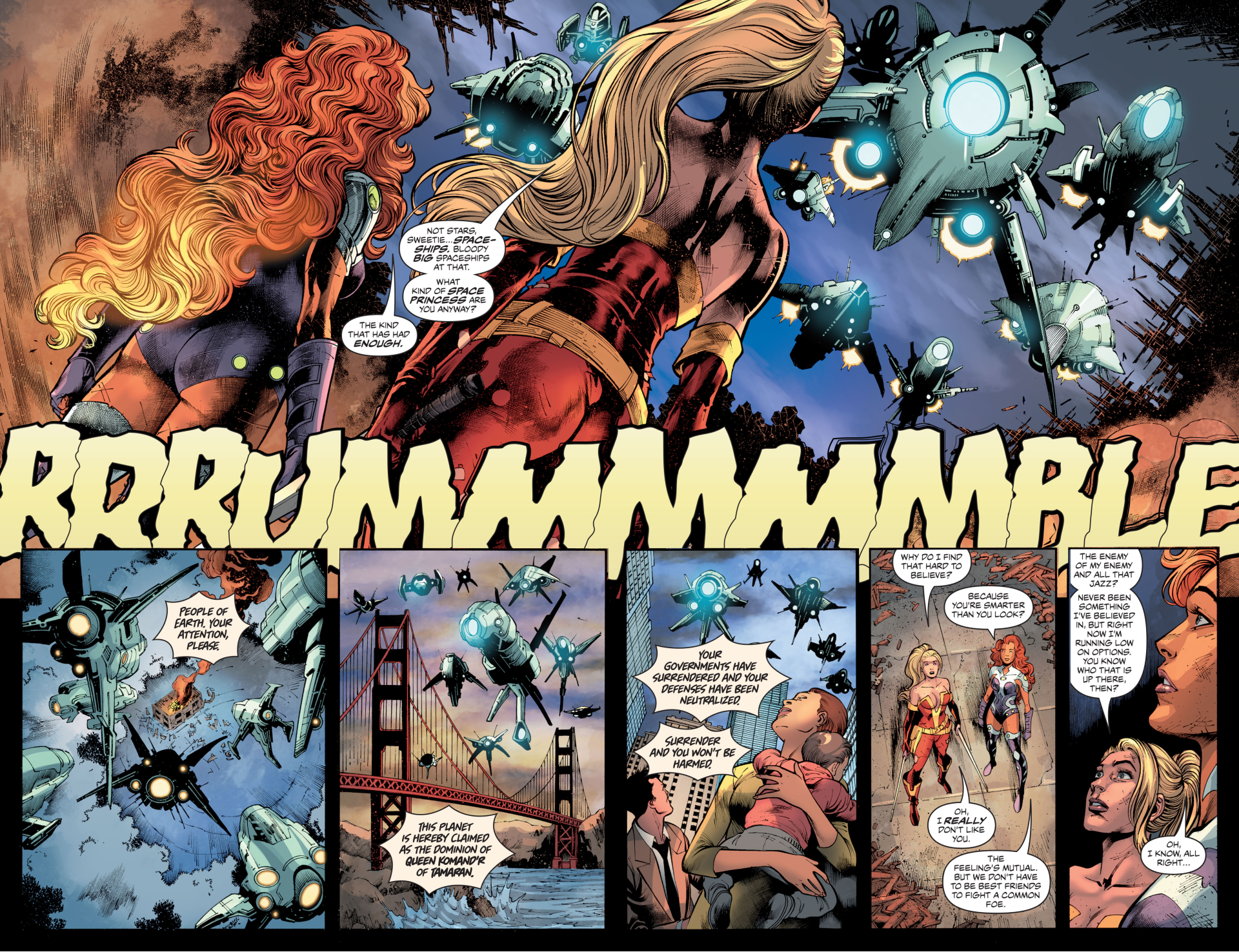 Teen Titans Go Starfire And Black Fire Comic